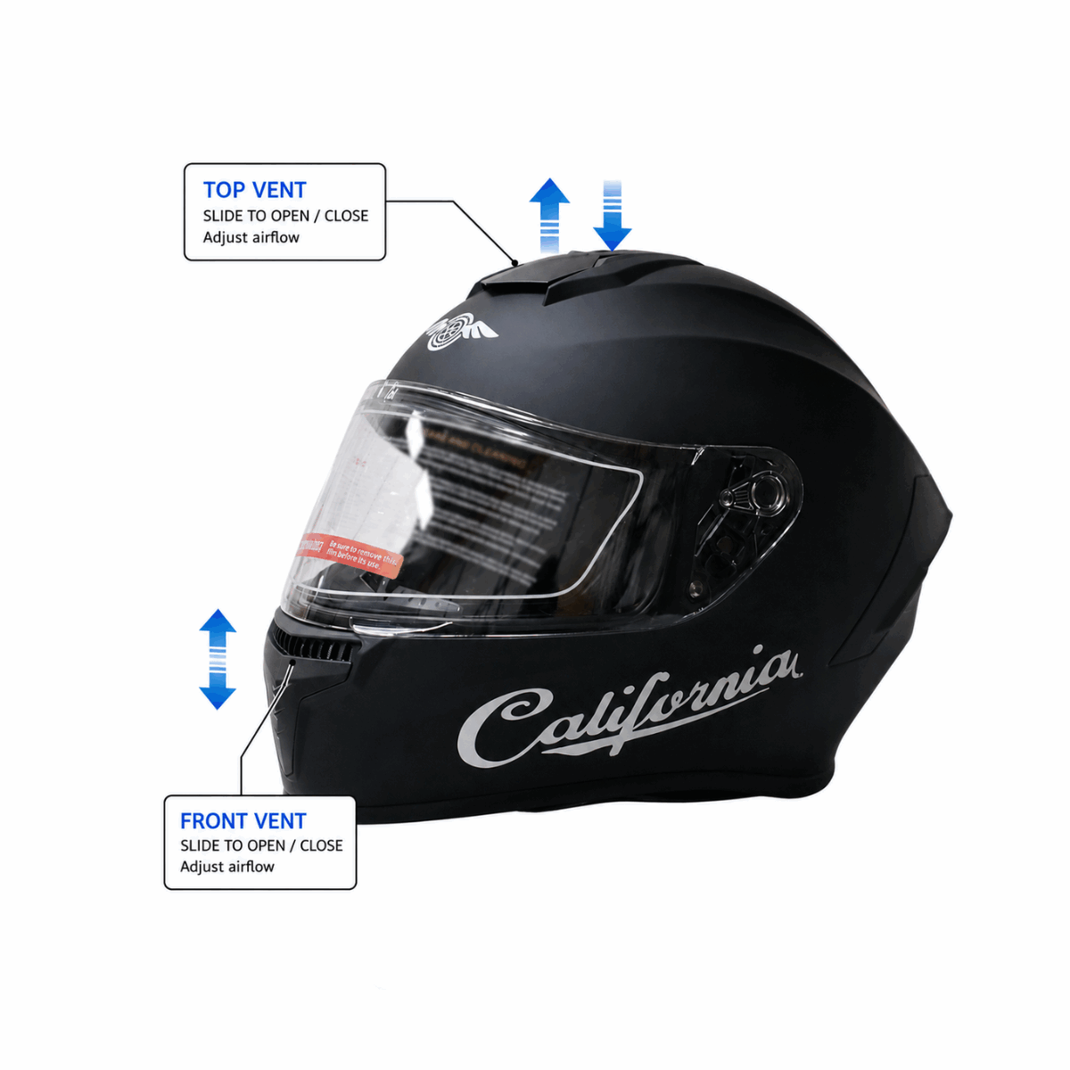 Freego Custom AeroFlow Full-Face Helmet – DOT Certified - Image 3