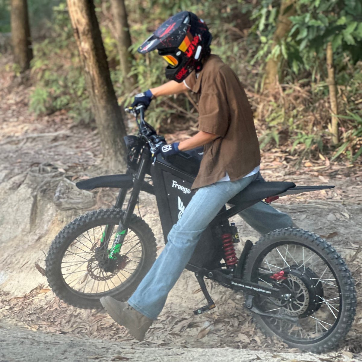Freego X3 All-Terrain Electric Dirt Bike with Pedals - Image 3