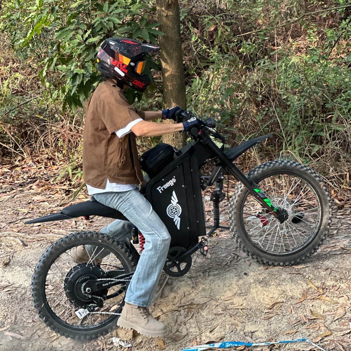 Freego X3 All-Terrain Electric Dirt Bike with Pedals - Image 10